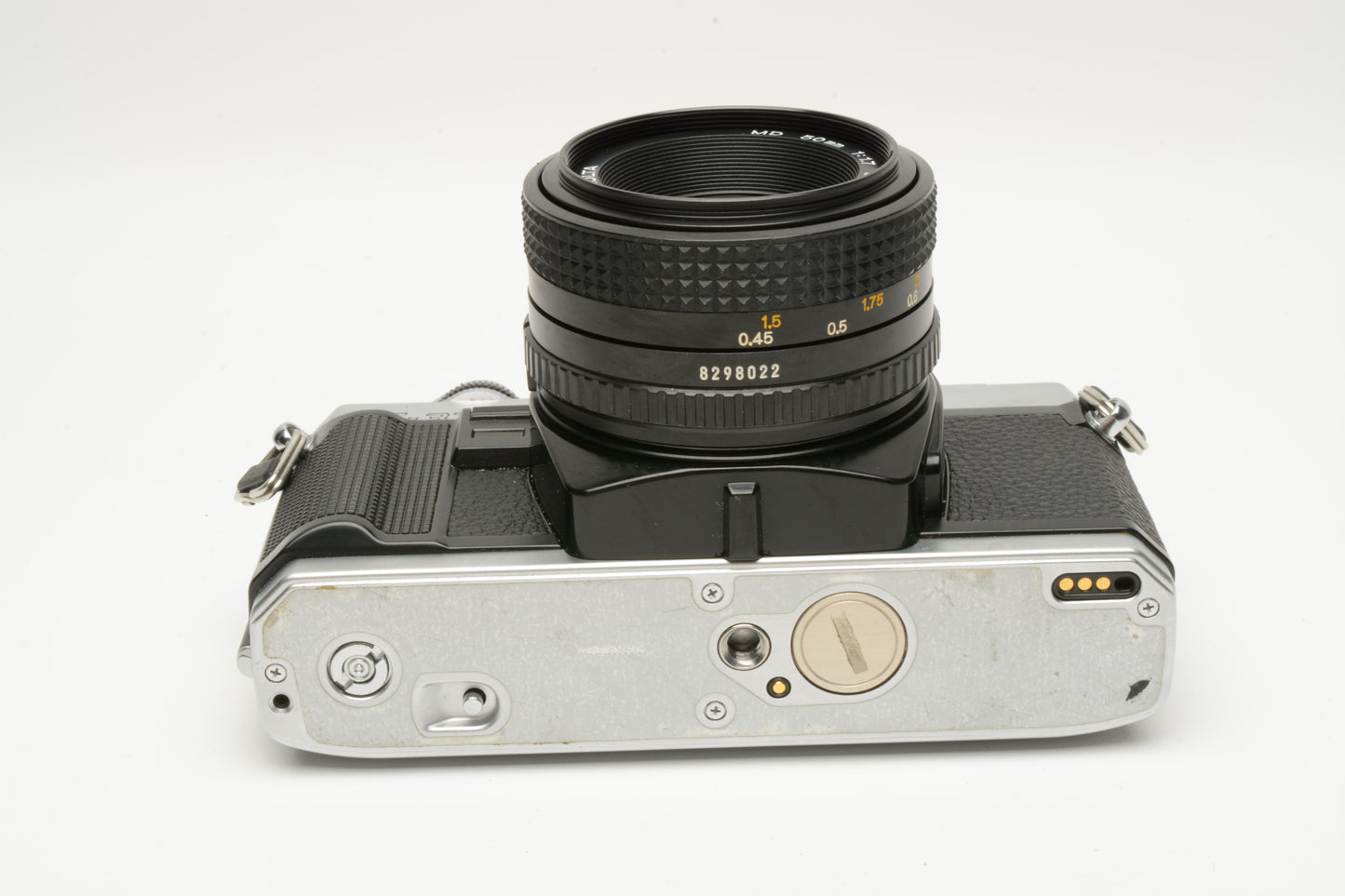 Minolta X-370 35mm SLR w/50mm f1.7 Prime lens, New seals, CR, Great!