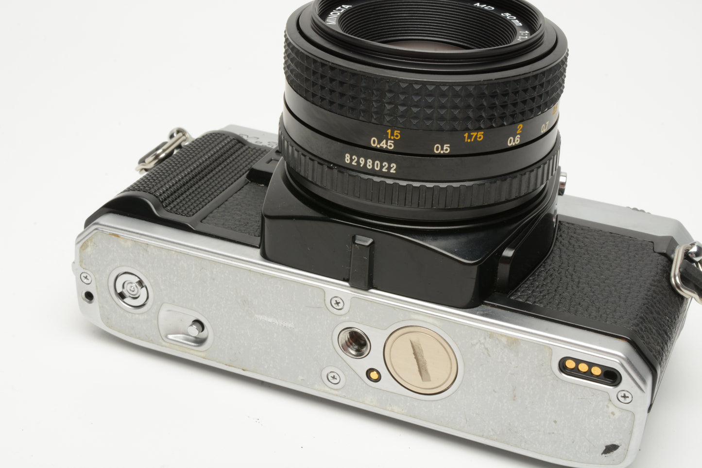 Minolta X-370 35mm SLR w/50mm f1.7 Prime lens, New seals, CR, Great!