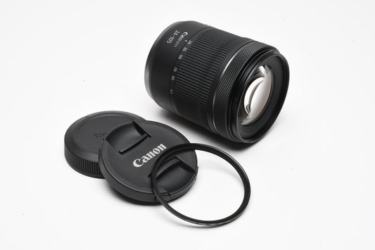 Canon RF 24-105mm f4-7.1 IS STM zoom lens +DHD UV, Mint-, USA