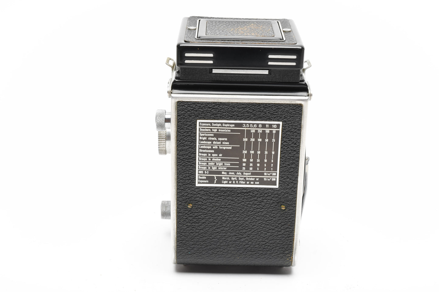 Rolleiflex 3.5 TLR camera w/Tessar 75mm f3.5 lens, Cap+Case, Great!