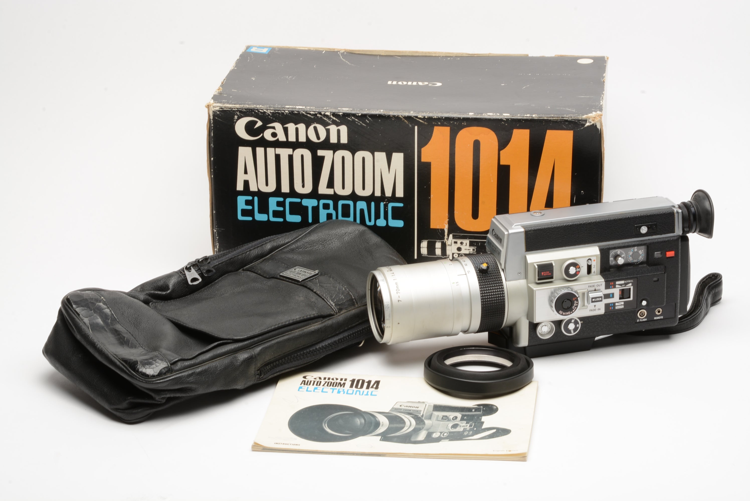 Canon Autozoom 1014 S8 Electronic movie camera, case, box, tested