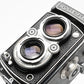 Rolleiflex 3.5 TLR camera w/Tessar 75mm f3.5 lens, Cap+Case, Great!