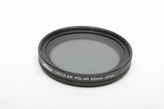 Nikon 62mm Circular Polarizing Polar filter in jewel Case, Mint-!