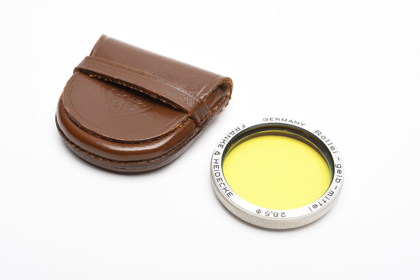 Rollei Rolleifilter Gelb-Mittel 28.5mm Yellow Filter w/Case