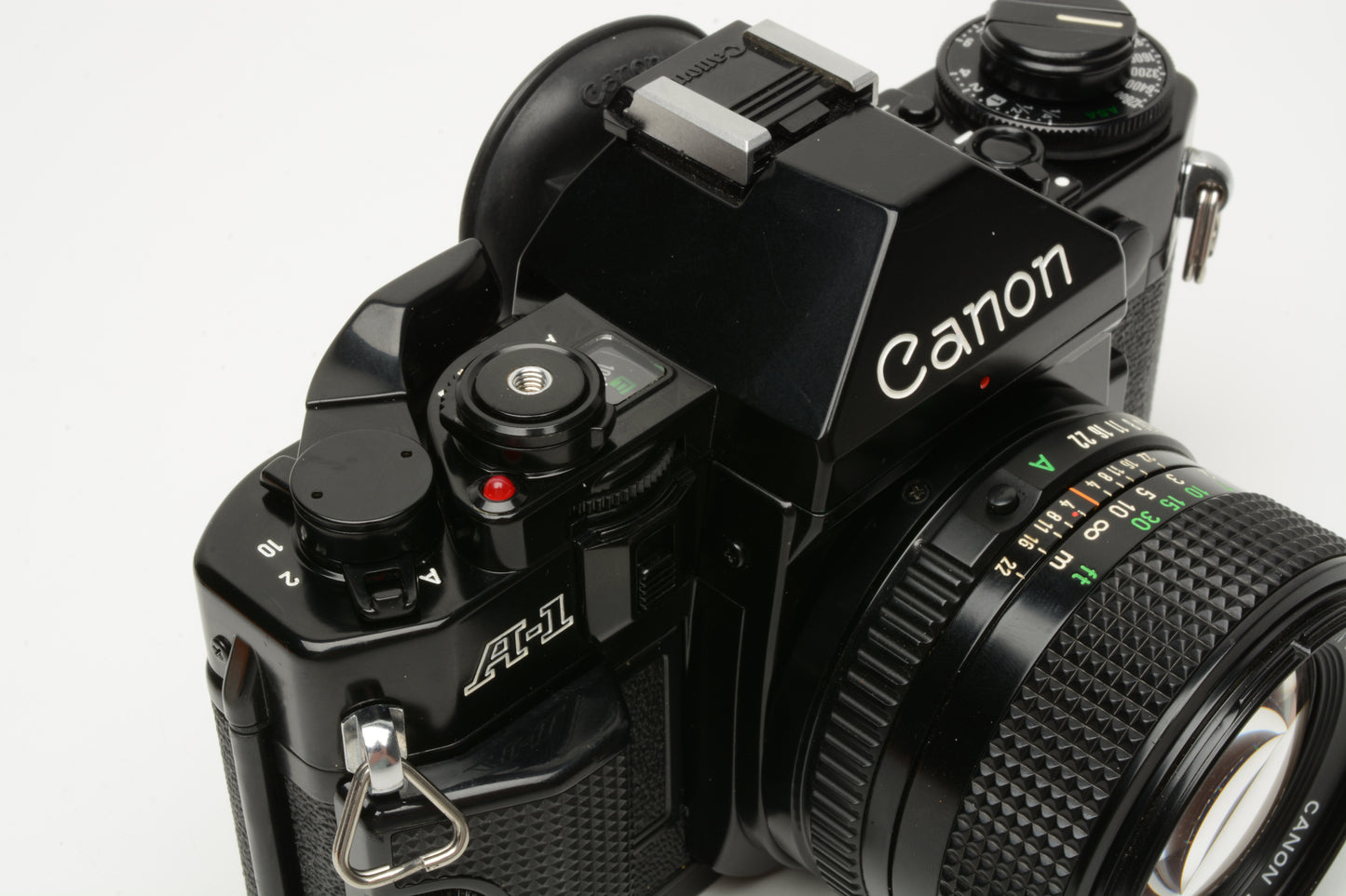 Canon A-1 A1 35mm SLR w/50mm F1.4 FD lens, new seals, Mint- WOW!