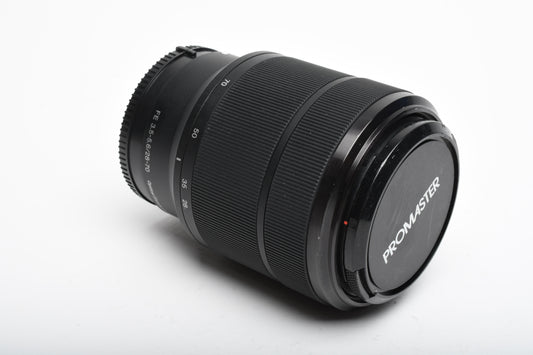 Sony FE 28-70mm f3.5-5.6 OSS E-Mount lens SEL2870, caps, Great
