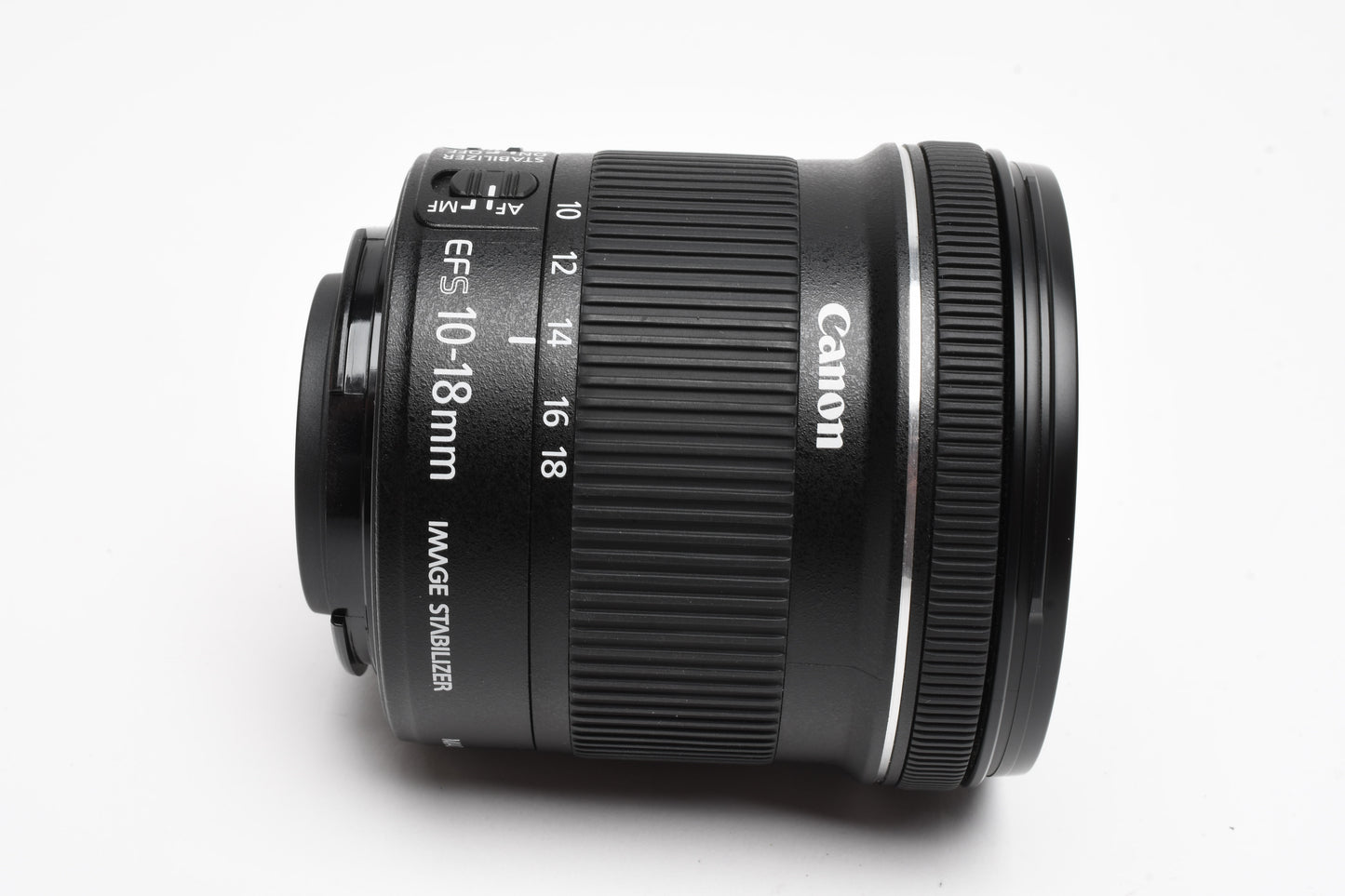 Canon EFS 10-18mm f4.5-5.6 IS STM Zoom Lens, w/Caps+UV, Mint-