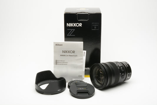 Nikon Nikkor Z 24-70mm f2.8S USA Version, Mint, Boxed