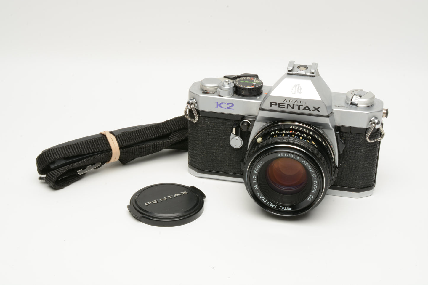 Pentax K2 35mm SLR w/50mm f2, Accurate, new seals, great!