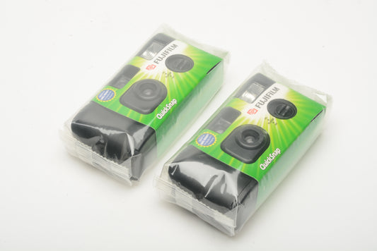 Fujifilm Quicksnap 2pack disposable cameras w/flash exp. 10/2005