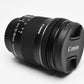 Canon EFS 10-18mm f4.5-5.6 IS STM Zoom Lens, w/Caps+UV, Mint-
