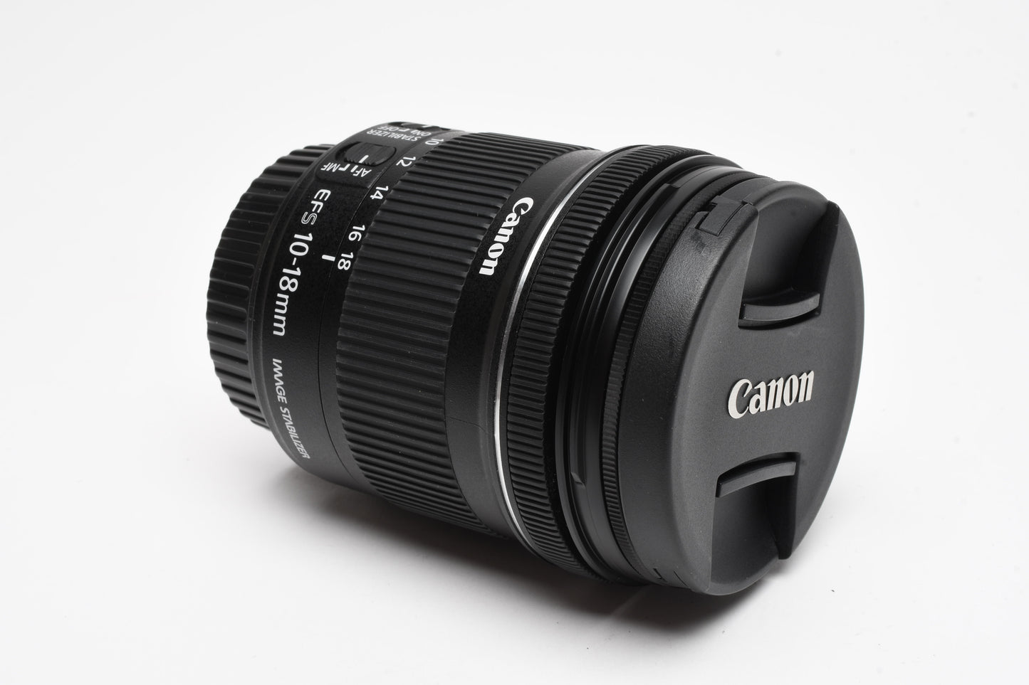 Canon EFS 10-18mm f4.5-5.6 IS STM Zoom Lens, w/Caps+UV, Mint-