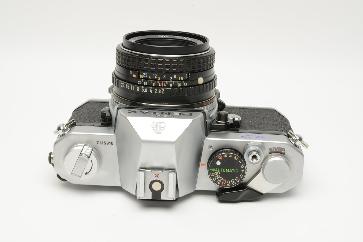 Pentax K2 35mm SLR w/50mm f2, Accurate, new seals, great!