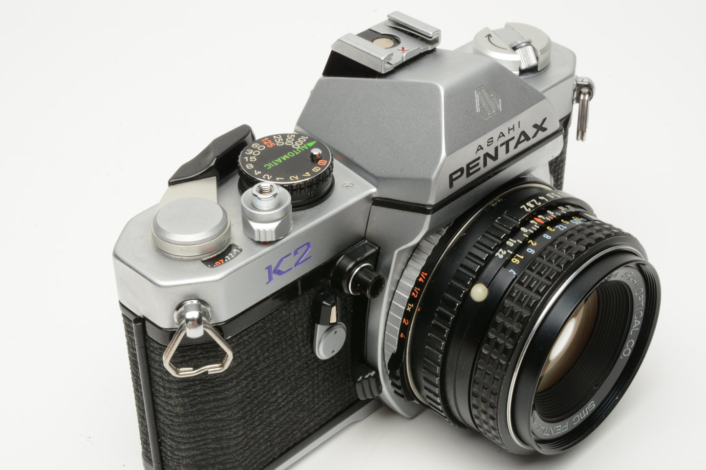 Pentax K2 35mm SLR w/50mm f2, Accurate, new seals, great!