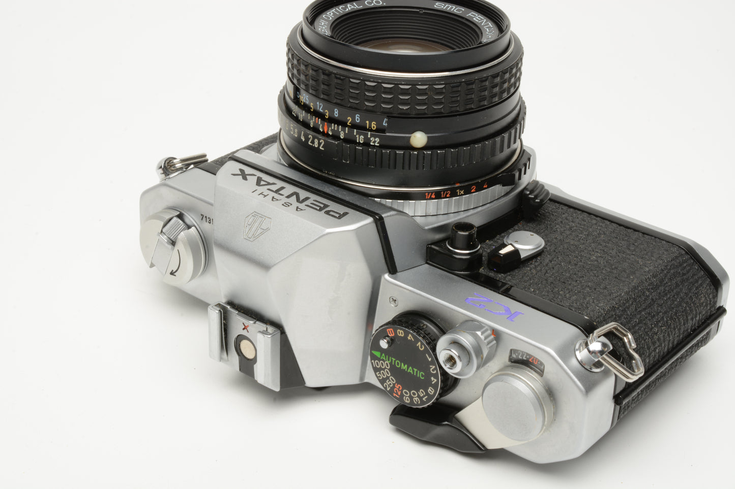 Pentax K2 35mm SLR w/50mm f2, Accurate, new seals, great!