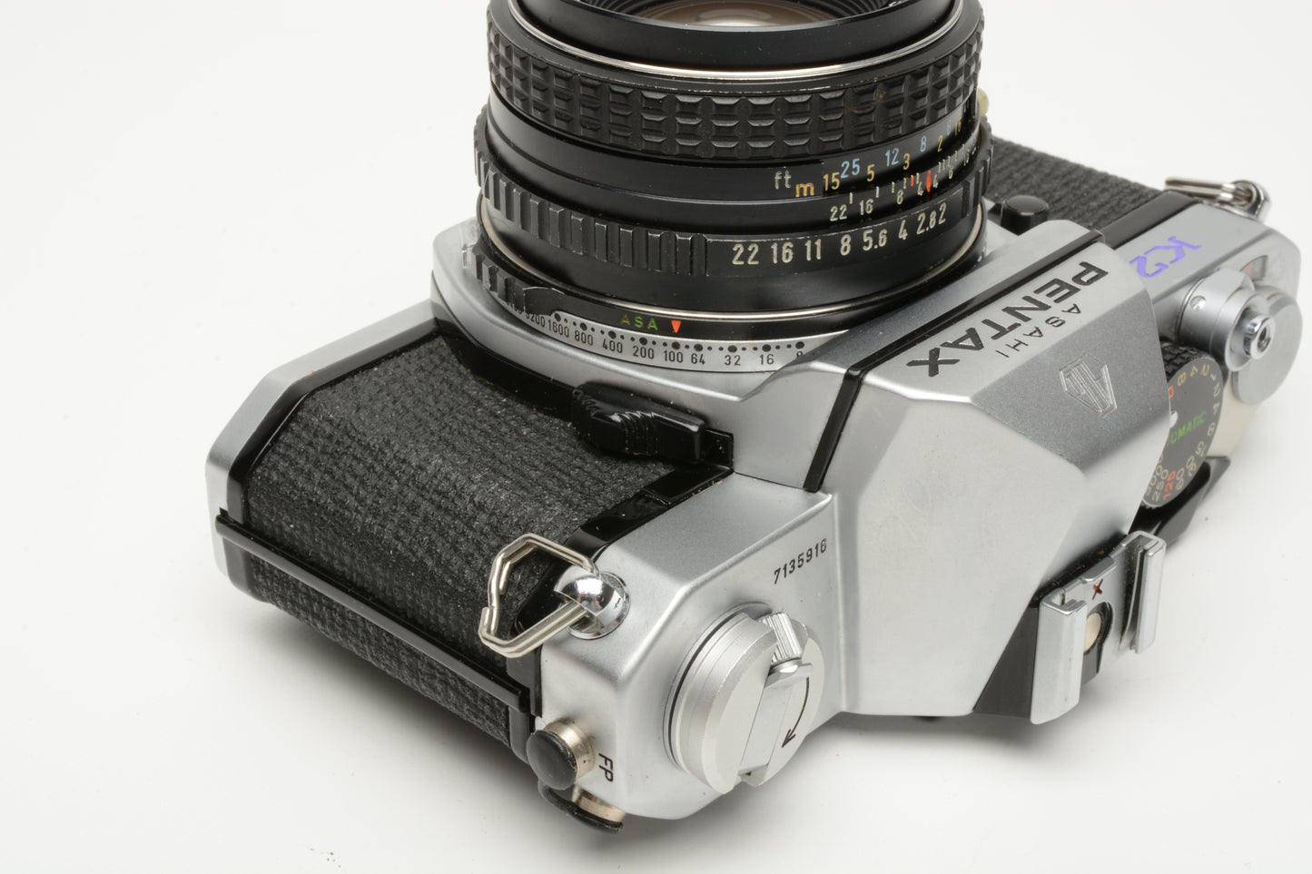 Pentax K2 35mm SLR w/50mm f2, Accurate, new seals, great!