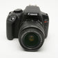 Canon Rebel T6 18MP DSLR w/18-55mm f3.5-5.6 IS II, Batt+charger Only 264 Acts!