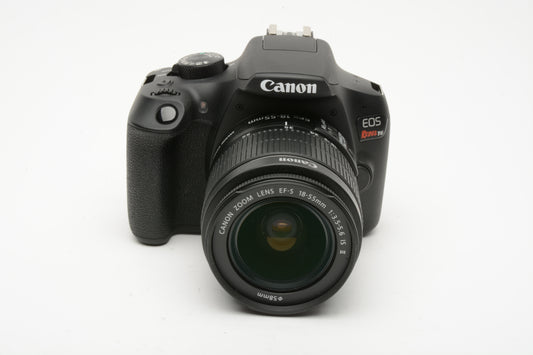 Canon Rebel T6 18MP DSLR w/18-55mm f3.5-5.6 IS II, Batt+charger Only 264 Acts!
