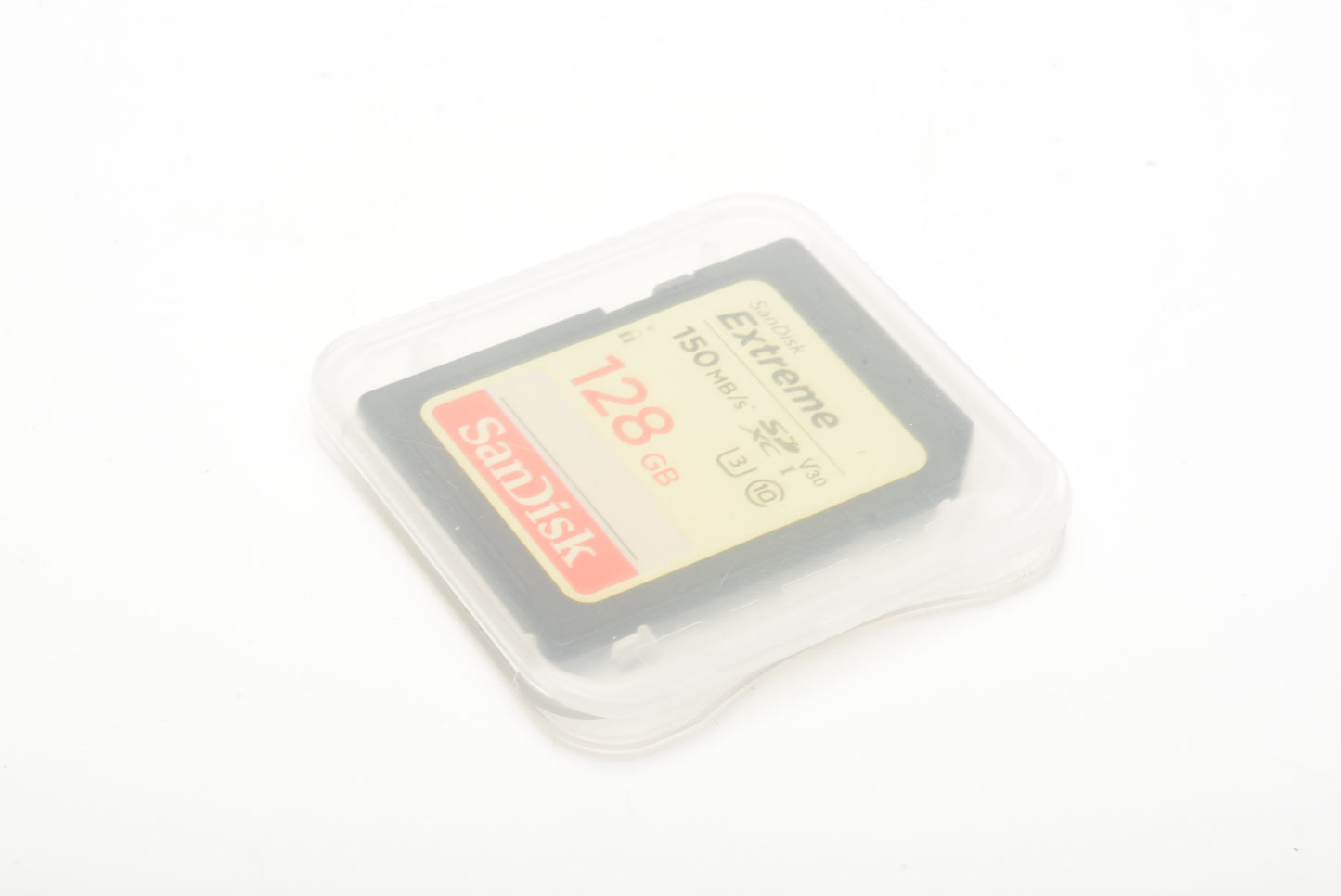 Sandisk Extreme 150MB/s 128GB SD card in jewel case, tested