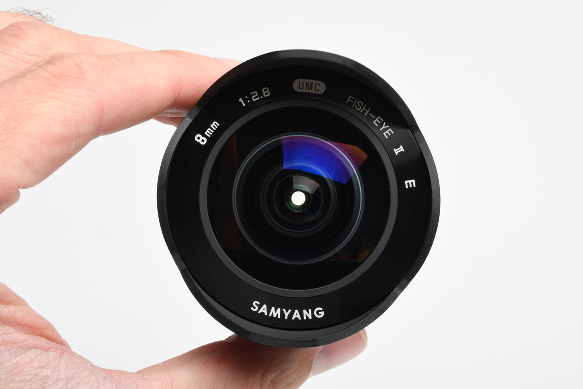 Samyang UMC Fish-Eye II 8mm f2.8 for Sony E Mount, Caps, Mint-