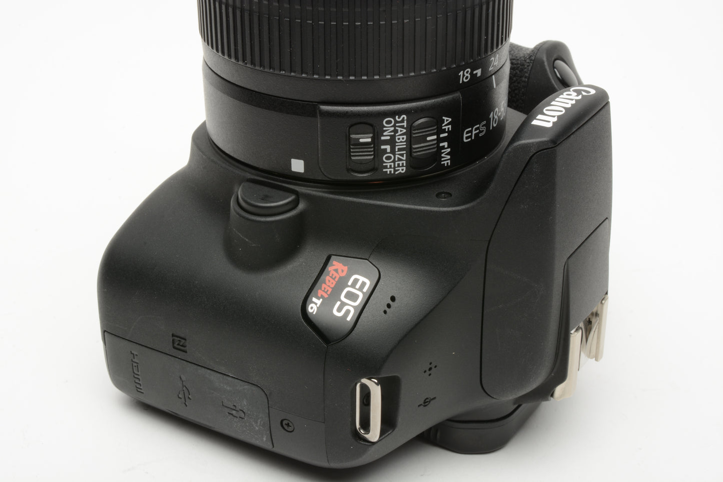 Canon Rebel T6 18MP DSLR w/18-55mm f3.5-5.6 IS II, Batt+charger Only 264 Acts!