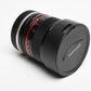 Samyang UMC Fish-Eye II 8mm f2.8 for Sony E Mount, Caps, Mint-