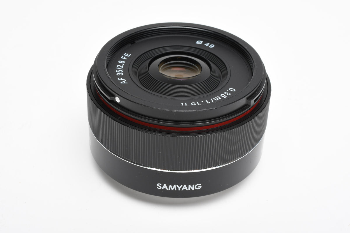 Samyang AF 35mm f2.8 FE for Sony E Mount, Caps, Case, Mint-