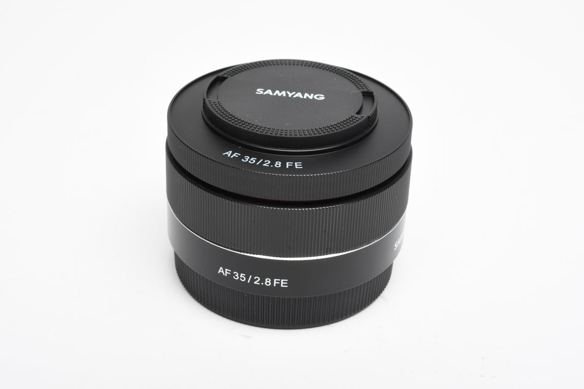 Samyang AF 35mm f2.8 FE for Sony E Mount, Caps, Case, Mint-