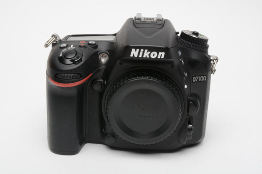 Nikon D7100 DSLR Body Only Batt, charger, Only 12,688 Acts!  Fully tested, nice!