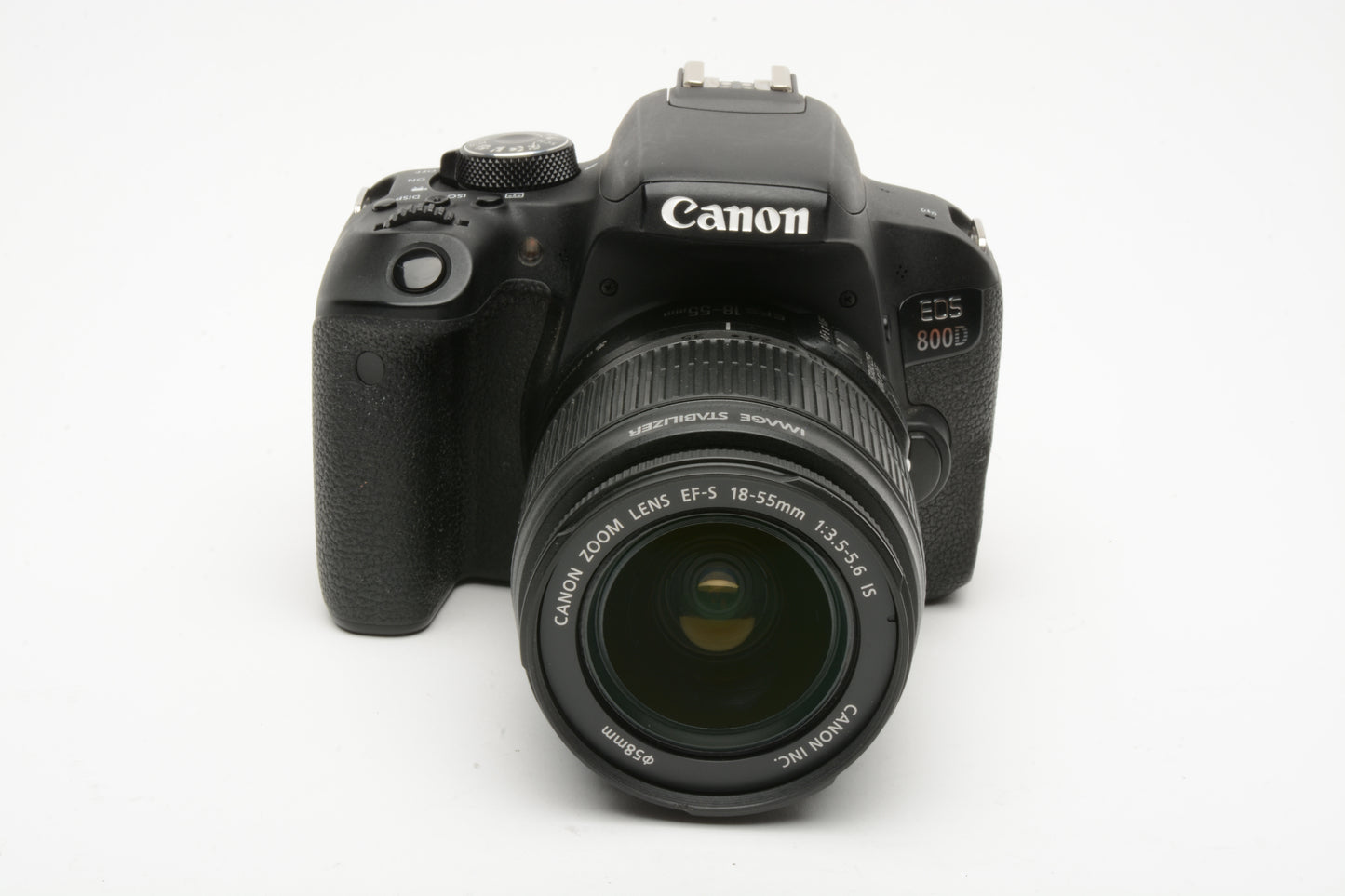 Canon Rebel T7i DSLR w/18-55mm f3.5-5.6 IS, Batt+charger+SD Only 8804 Acts!