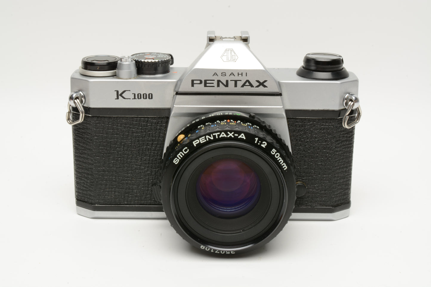 Pentax K1000 35mm SLR w/50mm f2 lens, New seals, strap, Great, Tested