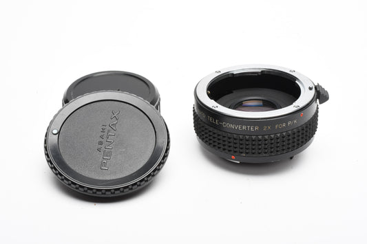 CPC MC 2X teleconverter for Pentax PK Mount + Caps