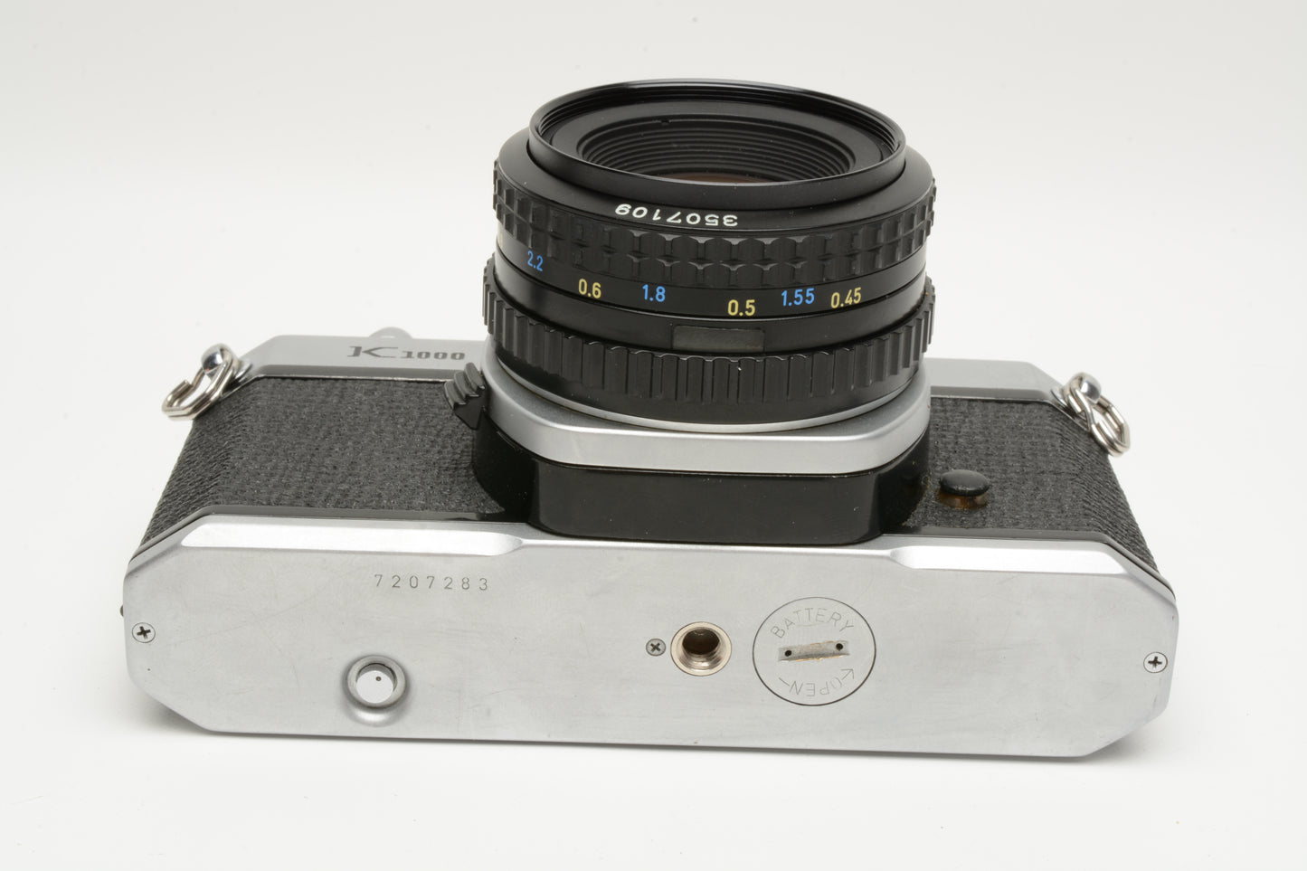 Pentax K1000 35mm SLR w/50mm f2 lens, New seals, strap, Great, Tested