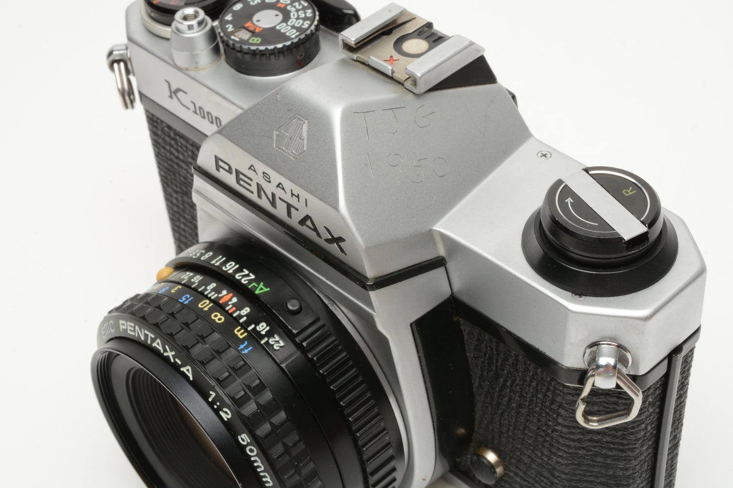 Pentax K1000 35mm SLR w/50mm f2 lens, New seals, strap, Great, Tested