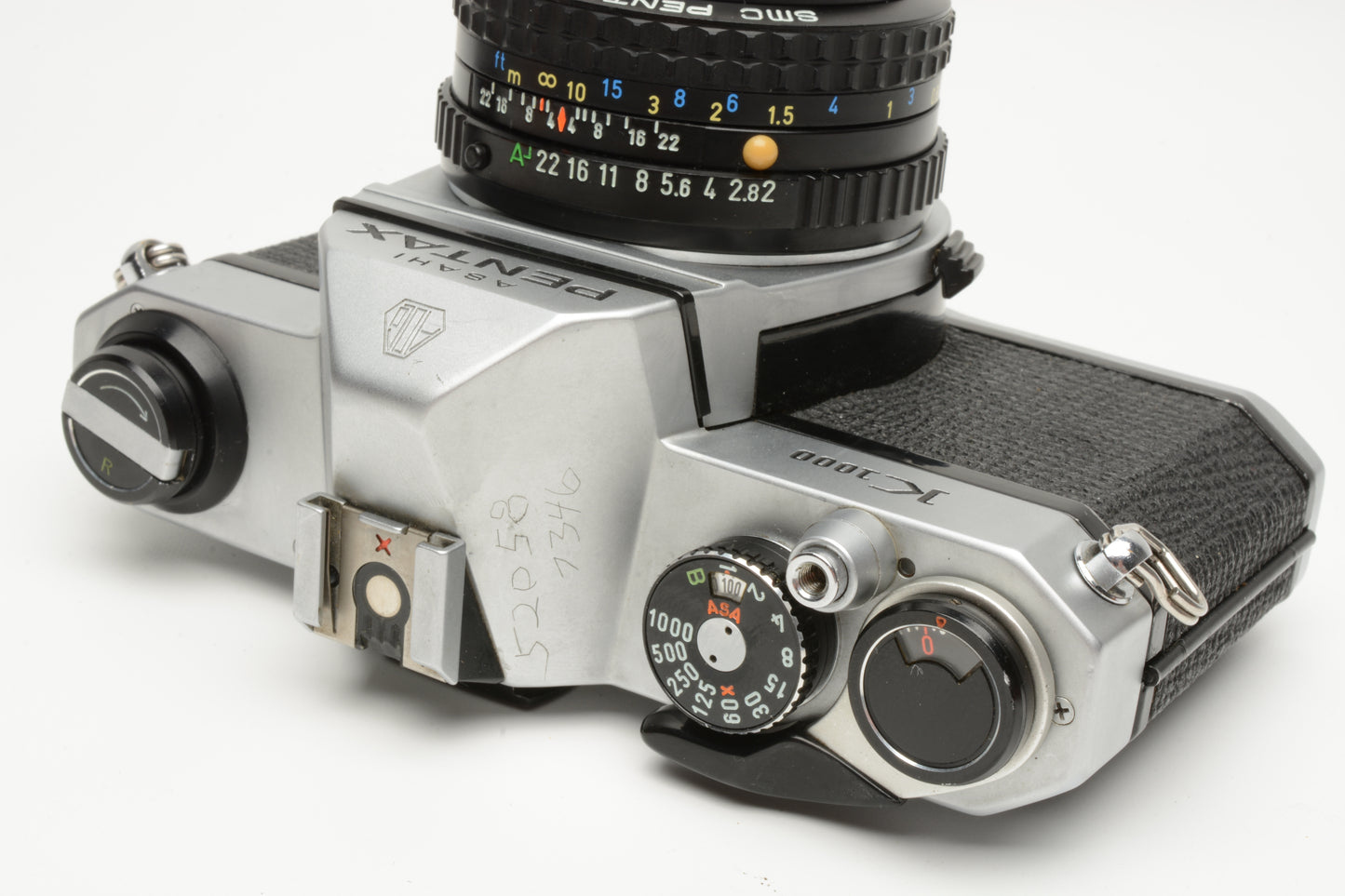 Pentax K1000 35mm SLR w/50mm f2 lens, New seals, strap, Great, Tested