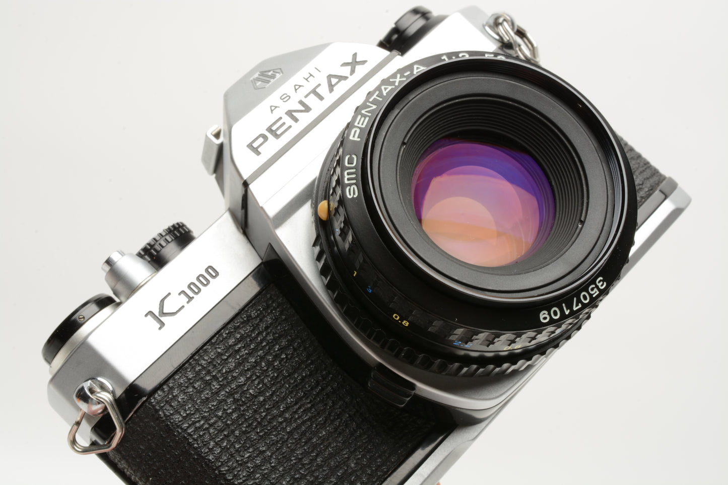 Pentax K1000 35mm SLR w/50mm f2 lens, New seals, strap, Great, Tested