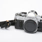 Canon AE-1 35mm SLR Body Only, new seals, eyecup, strap, tested, accurate