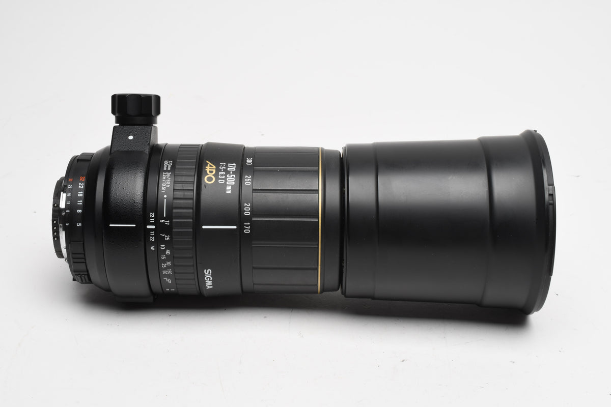 Sigma APO 170-500mm F5-6.3 D Lens Nikon F Mount, MF ONLY