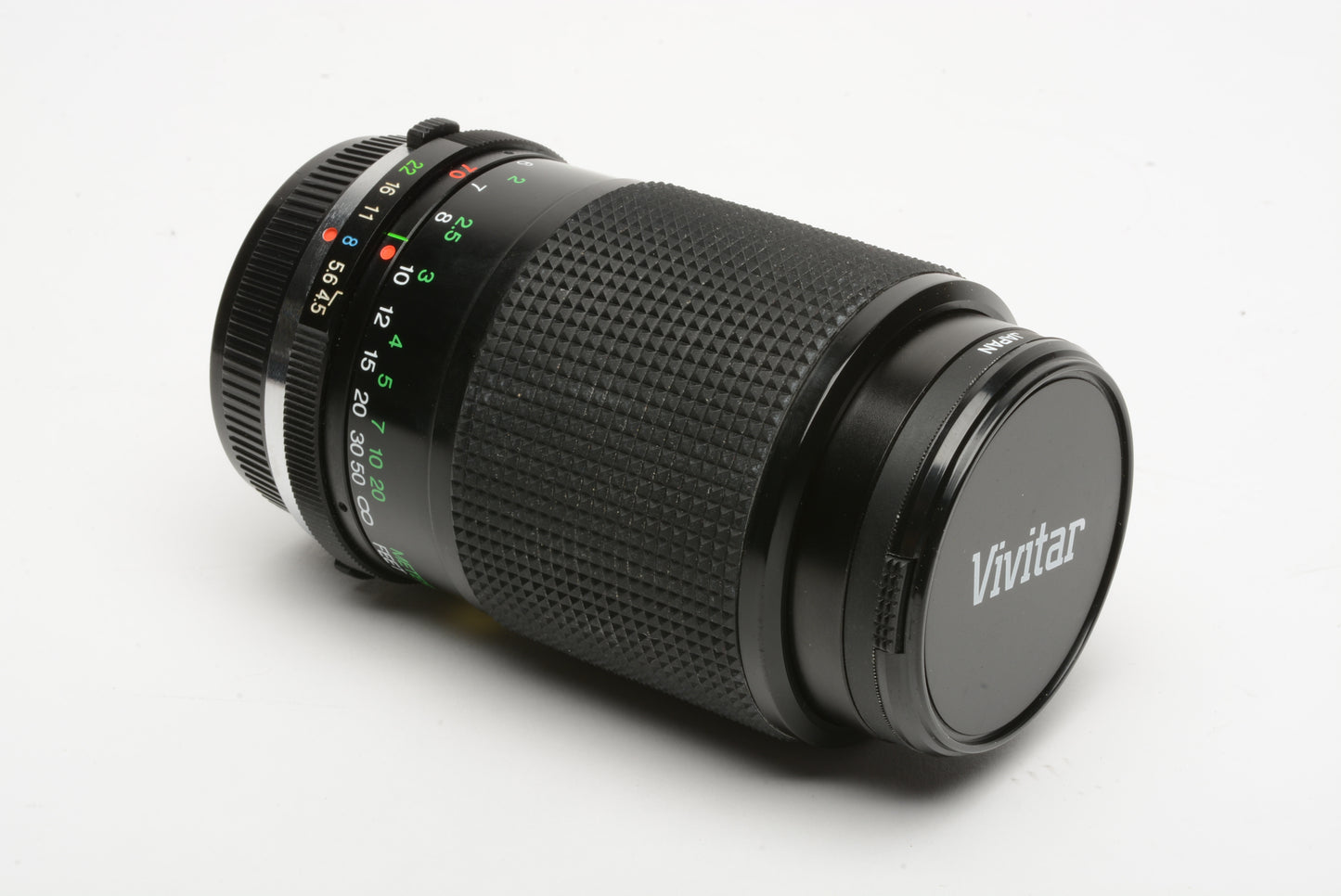 Vivitar 70-210mm f4.5-5.6 MC Macro zoom lens for Olympus OM Mount, UV+caps+manual