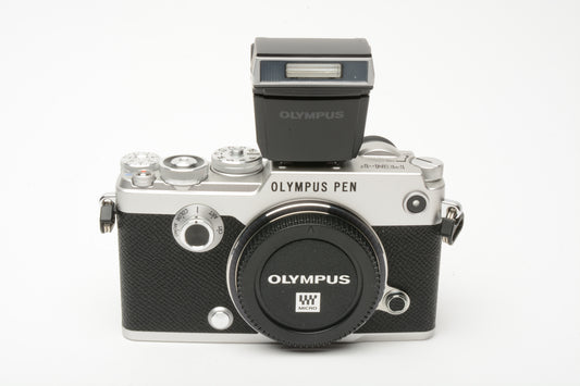 Olympus Pen F Digital silver body, Mint, Boxed, Low Use, USA Version