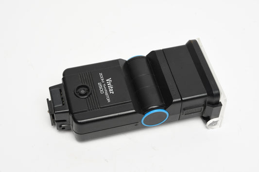 Vivitar Zoom Thyristor 2500 Shoe Mount Flash w/Diffuser, tested