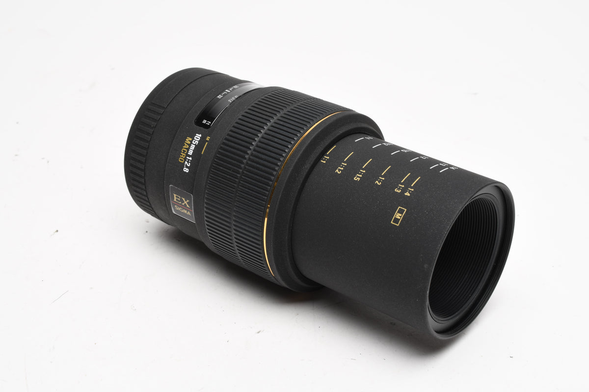 Sigma EX 105mm f2.8 DG Macro for Canon EF Mount w/ Box, Case, Manual Only, Bargain
