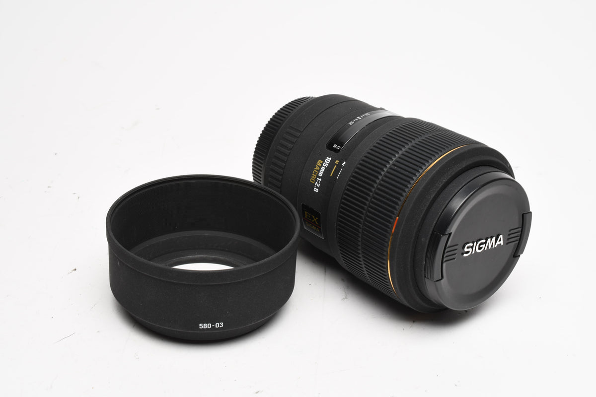 Sigma EX 105mm f2.8 DG Macro for Canon EF Mount w/ Box, Case, Manual Only, Bargain