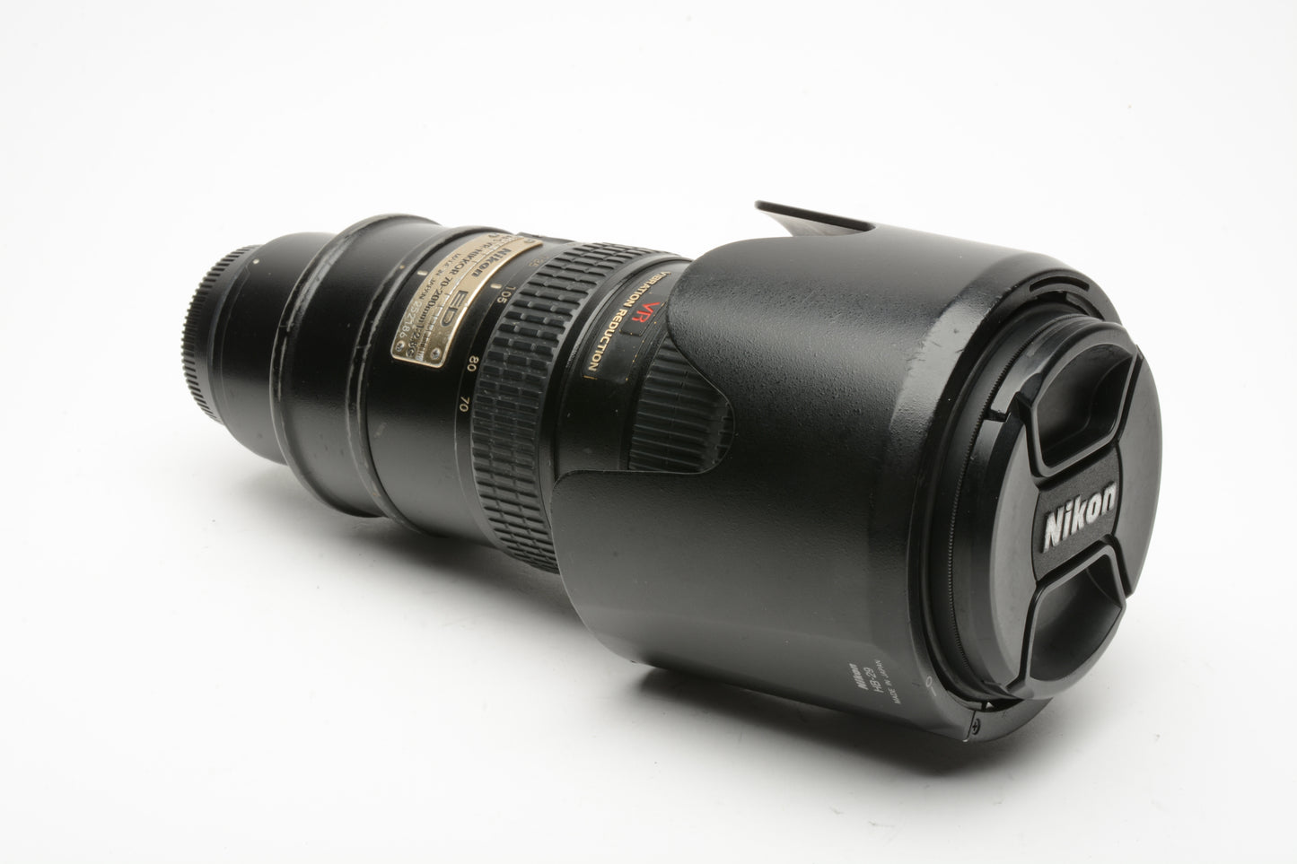 Nikon ED AF-S VR Nikkor 70-200mm f2.8G, Hood+Caps, Bargain, Good!