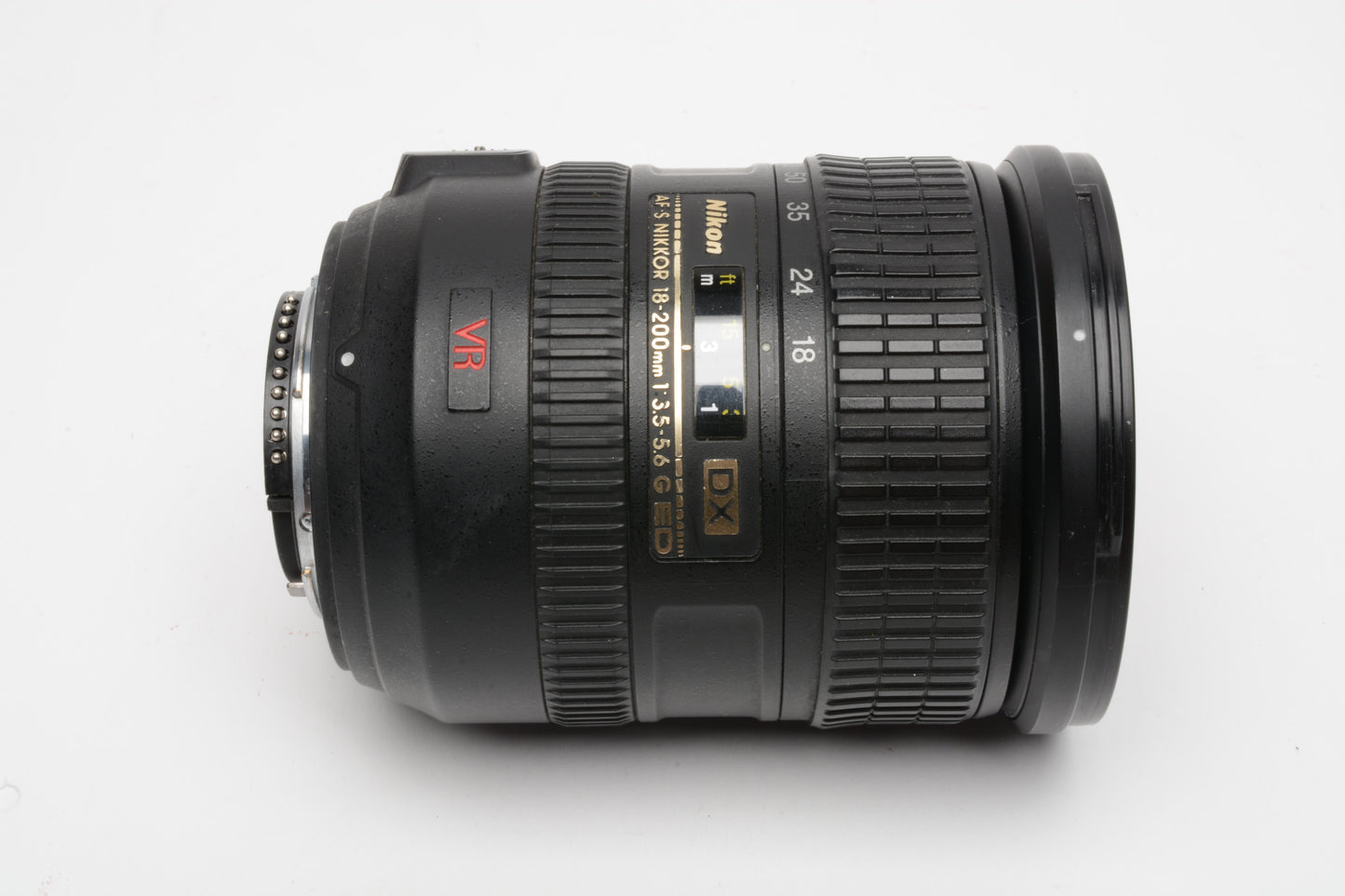 Nikon AF-S Nikkor 18-200mm F3.5-5.6 G ED VR DX zoom lens, hood+UV, *READ