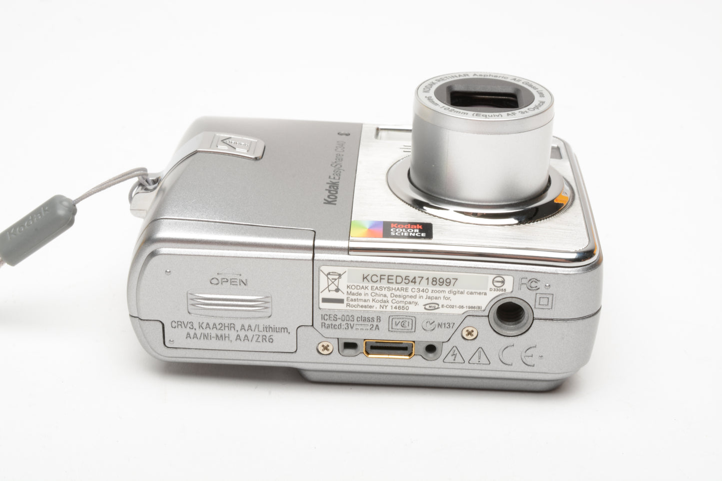 Kodak C340 5MP Digital Point&Shoot, Case, complete kit, Great!