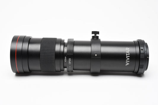 Vivitar 420-800mm f8-16 Telephoto Zoom lens w/Canon EF Mount adapter, Mint Boxed