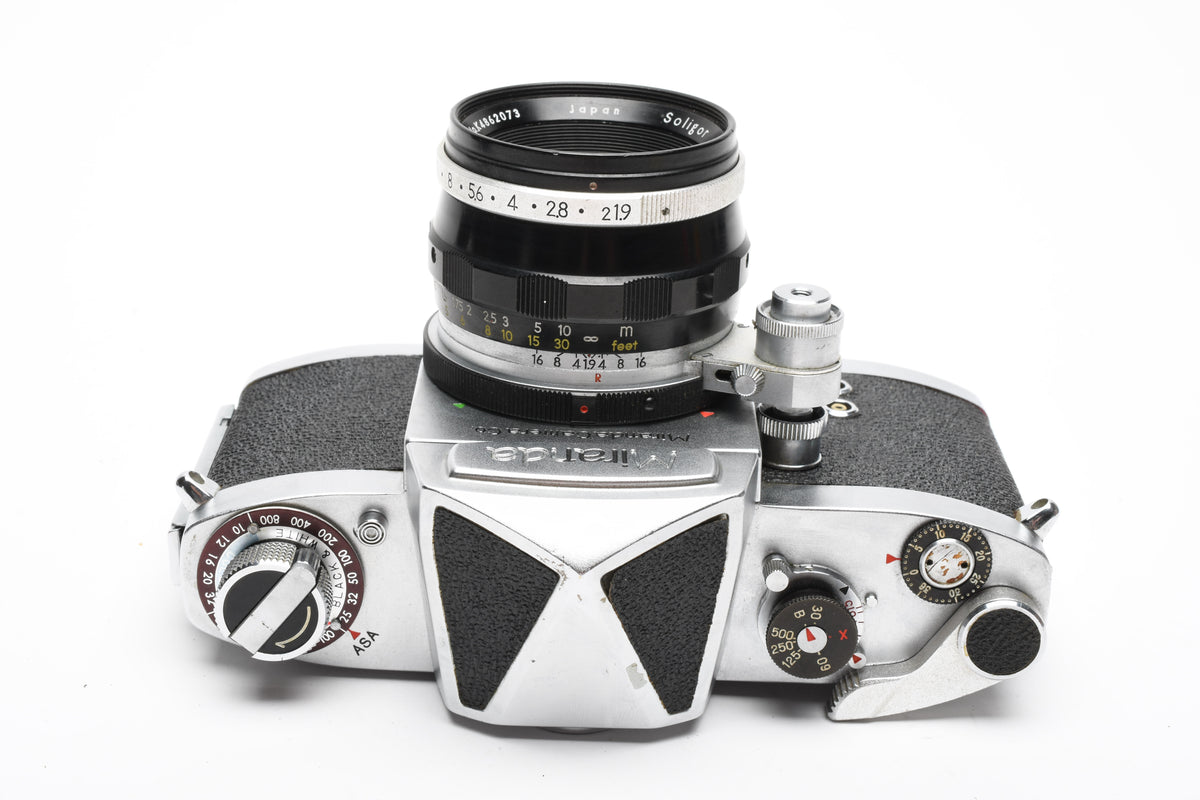 Miranda D Early Body w/5cmf1.9 lens, Case, works