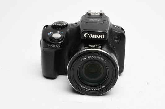 Canon PowerShot SX50 HS 12.1MP Digital Point&Shoot Camera w/2X Batts, Strap