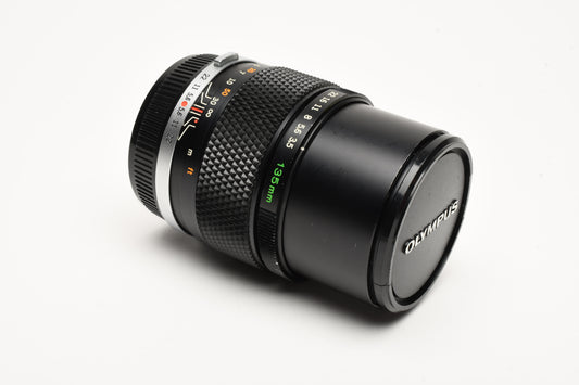 Olympus 135mm f3.5 Zuiko Auto-T Portrait lens, w/Caps